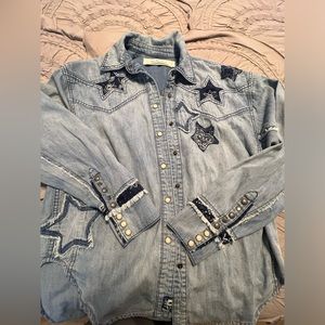 Free People Jean shirt